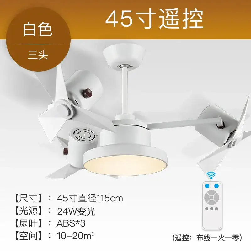 Bronze Wood Blade Ceiling Fan