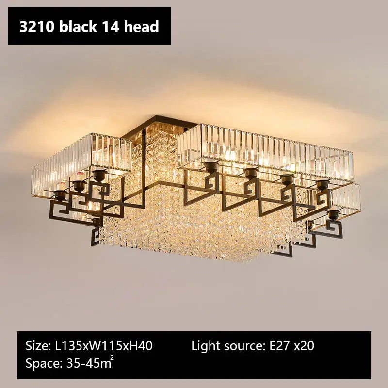 Bronze Geometric Crystal Light