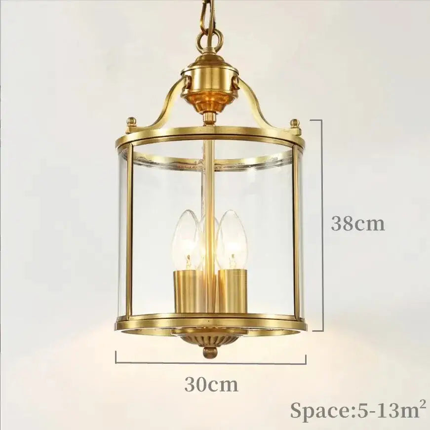 Bronze Glass Chandelier Pendant