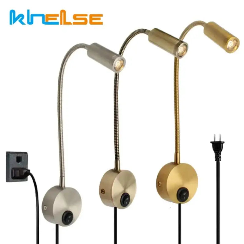 Bronze Gooseneck Wall Sconce Adjustable Dimmable