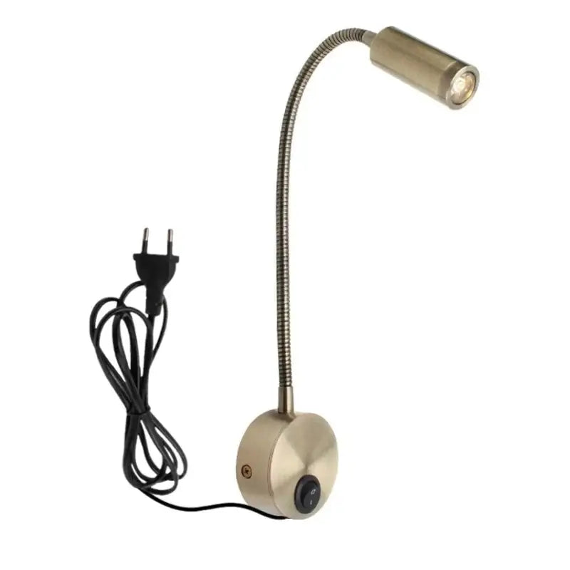Bronze Gooseneck Wall Sconce Adjustable Dimmable