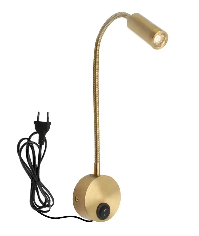 Bronze Gooseneck Wall Sconce Adjustable Dimmable