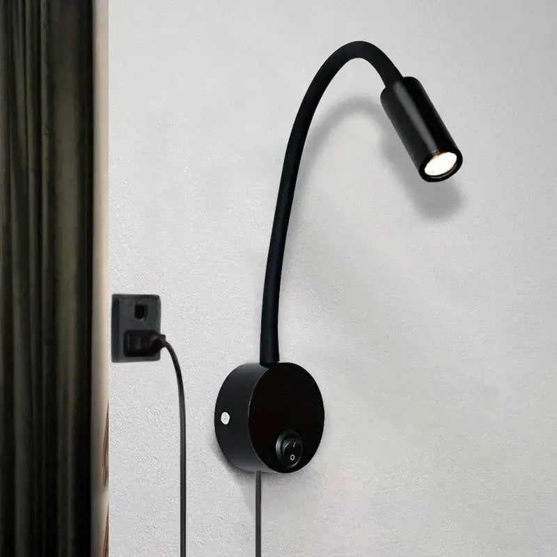 Bronze Gooseneck Wall Sconce Adjustable Dimmable
