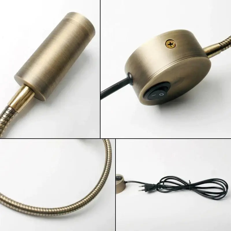 Bronze Gooseneck Wall Sconce Adjustable Dimmable