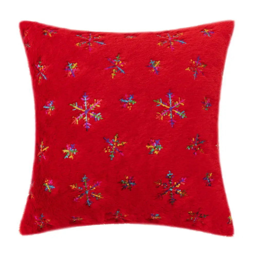 Emerald Velvet Feather Pillowcase