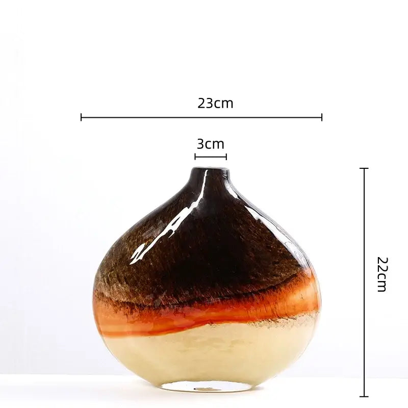 Brown Cream Gradient Vase