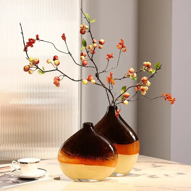 Brown Cream Gradient Vase