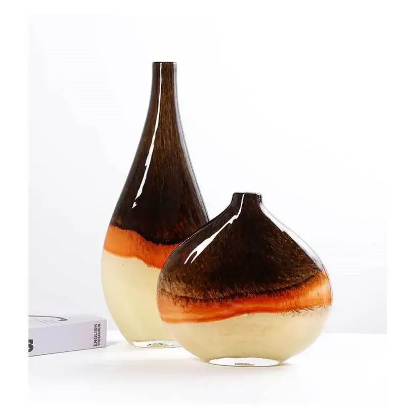 Brown Cream Gradient Vase