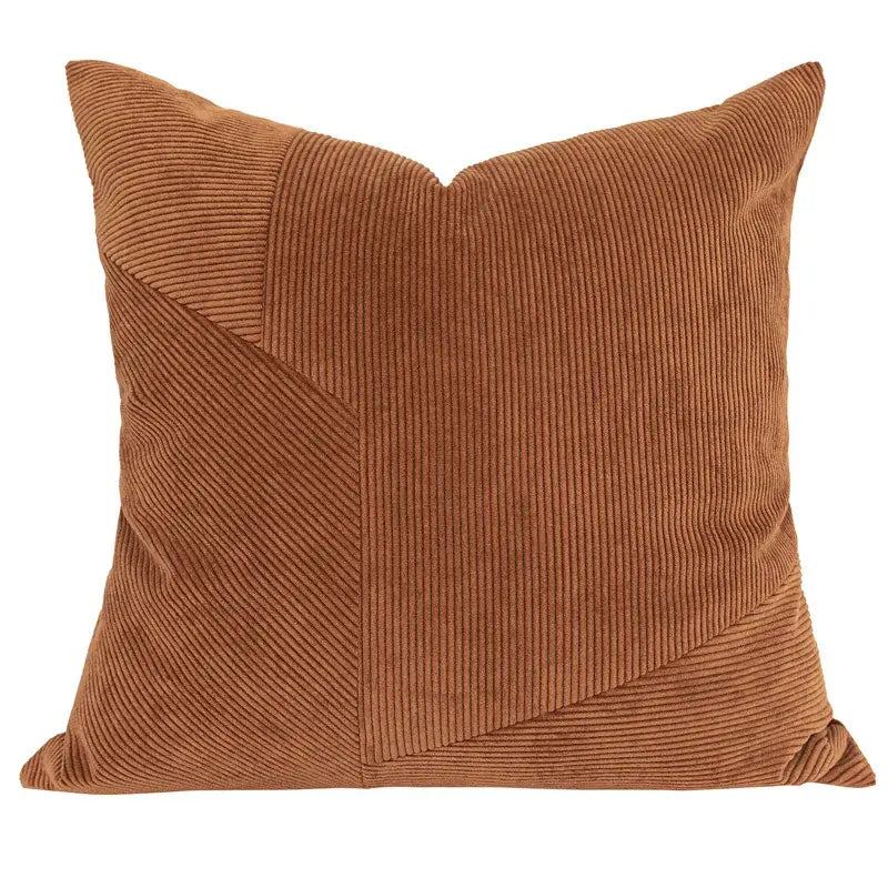 Brown Corduroy Cushion Cover