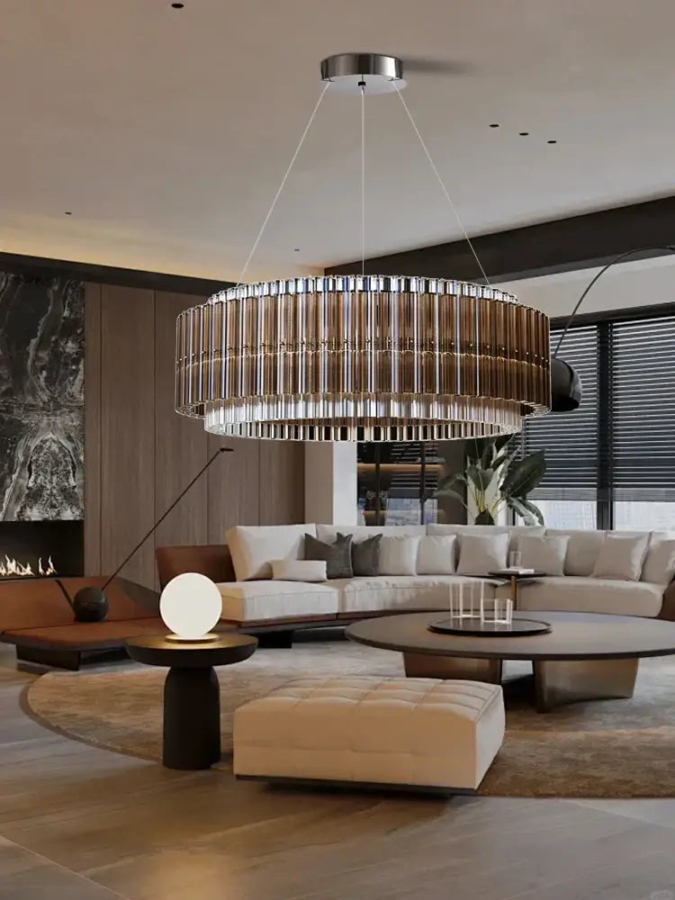 Glass Rod Modern Chandelier