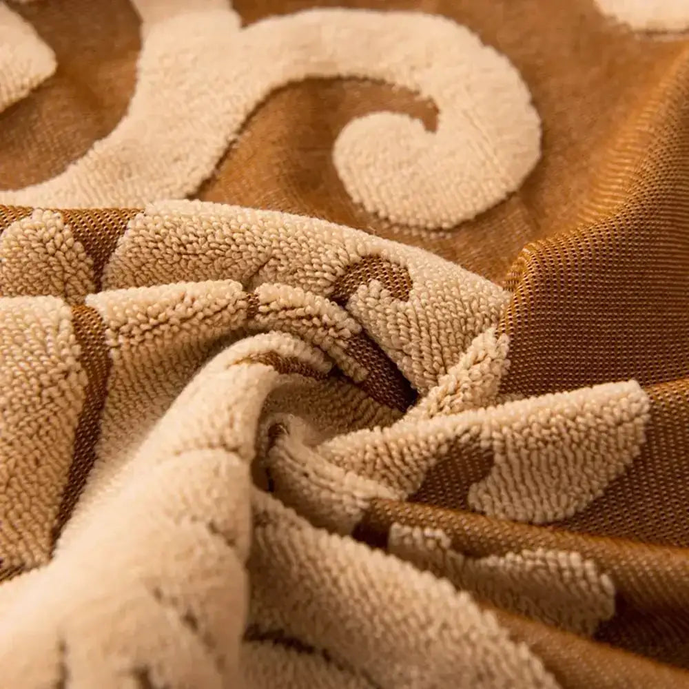 Brown Damask Sofa Cover