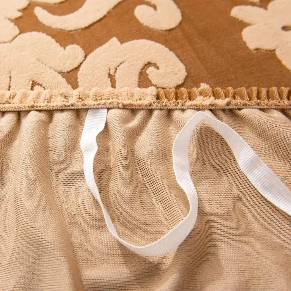 Brown Damask Sofa Cover