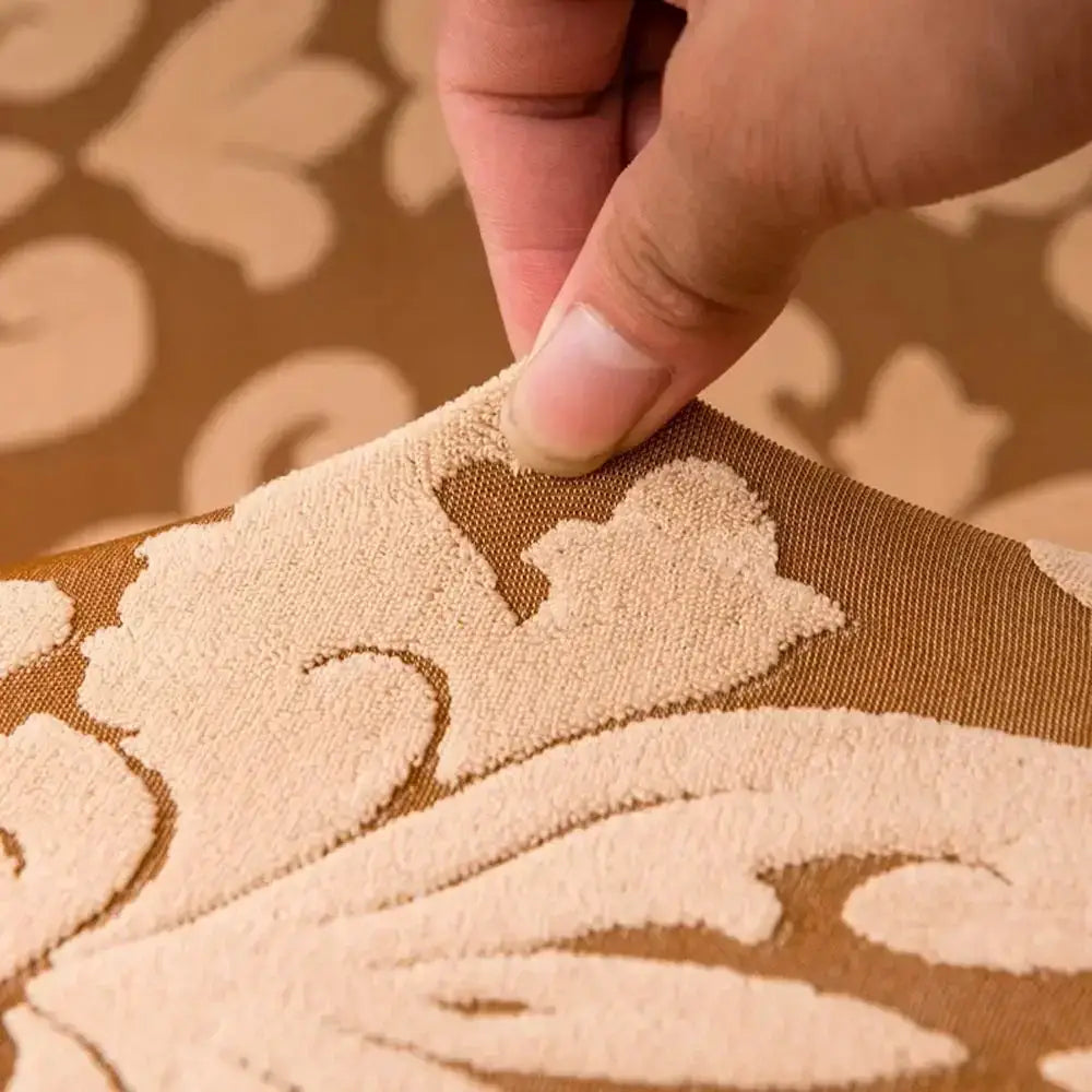 Brown Damask Sofa Cover