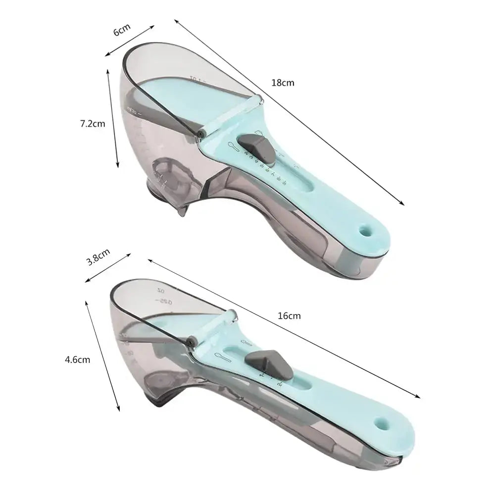 Blue Adjustable Measuring Cups