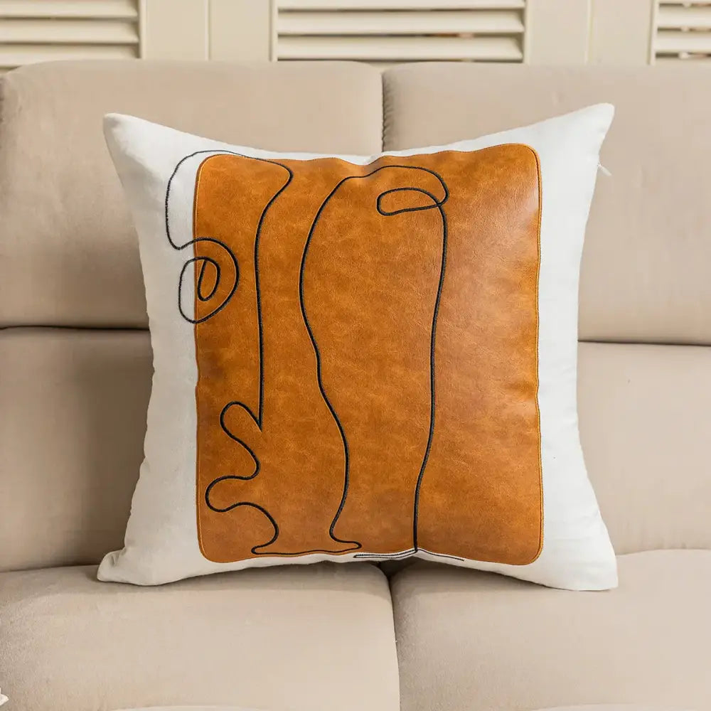 Plush Geometric Cushion 50cm Cover
