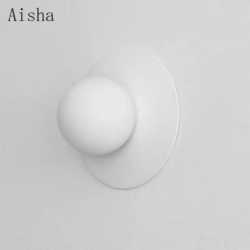 Brushed Brass Circular Wall Lamp