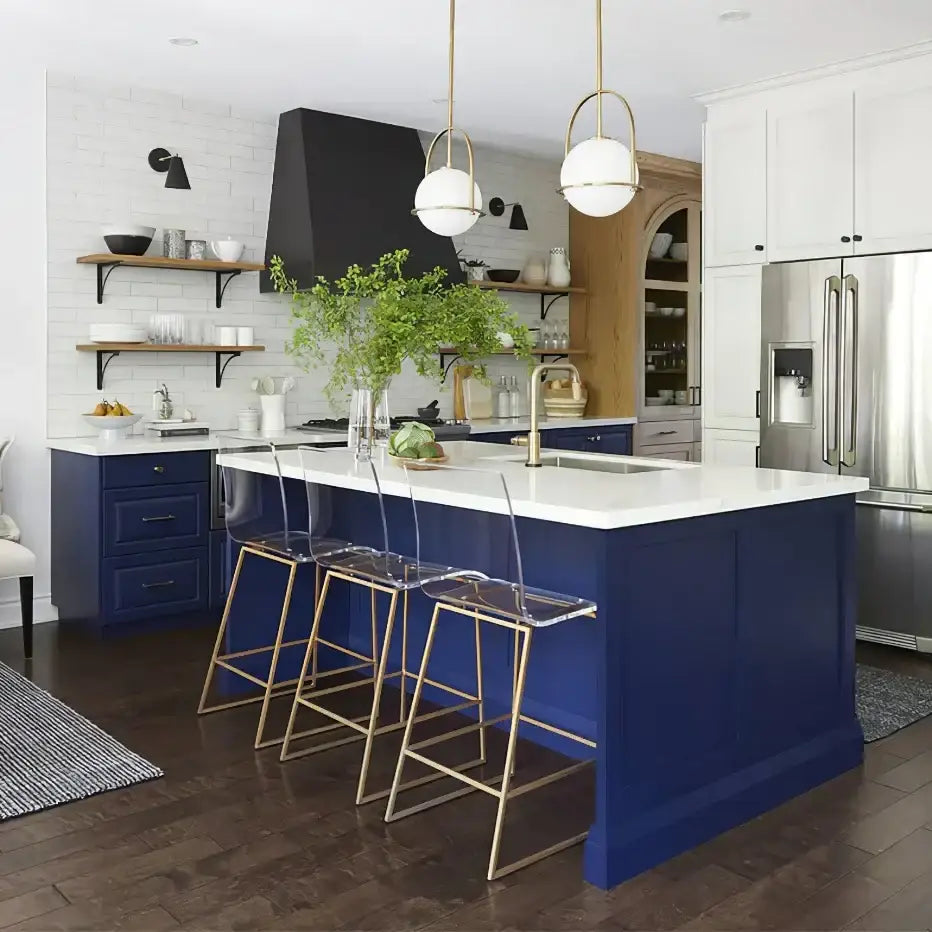 Brushed Brass Glass Ceiling Light