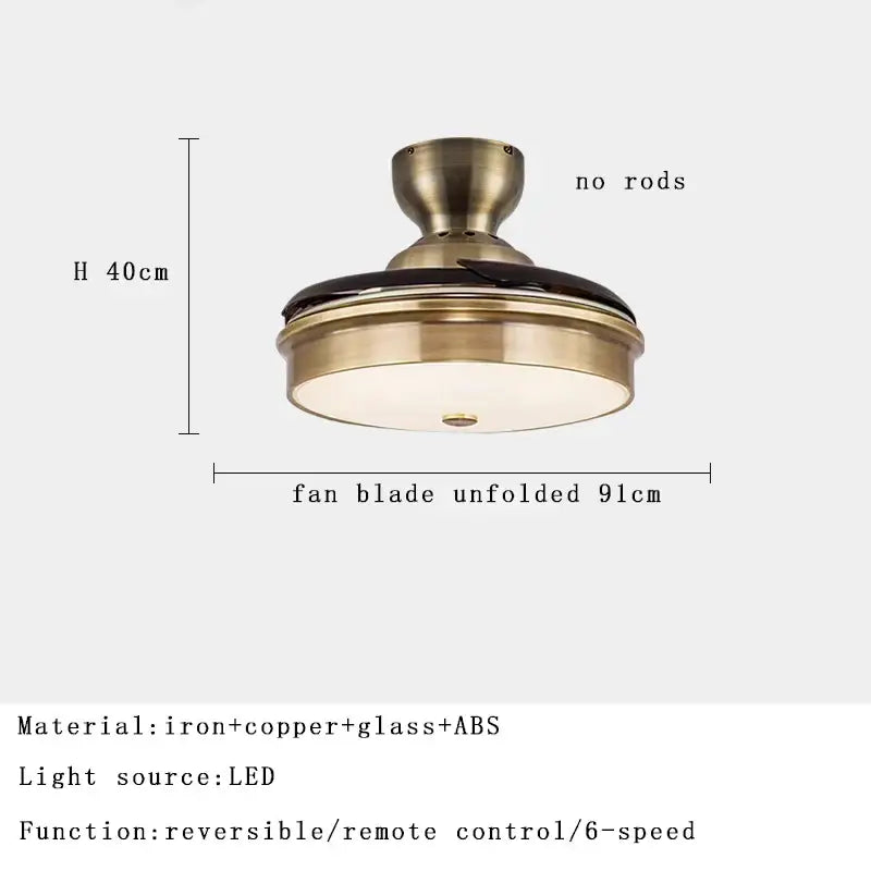Brushed Copper Ceiling Fan