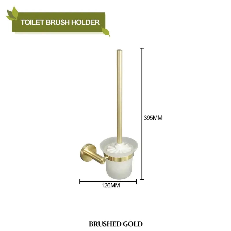 Brushed Gold Towel Set with Paper Holder
