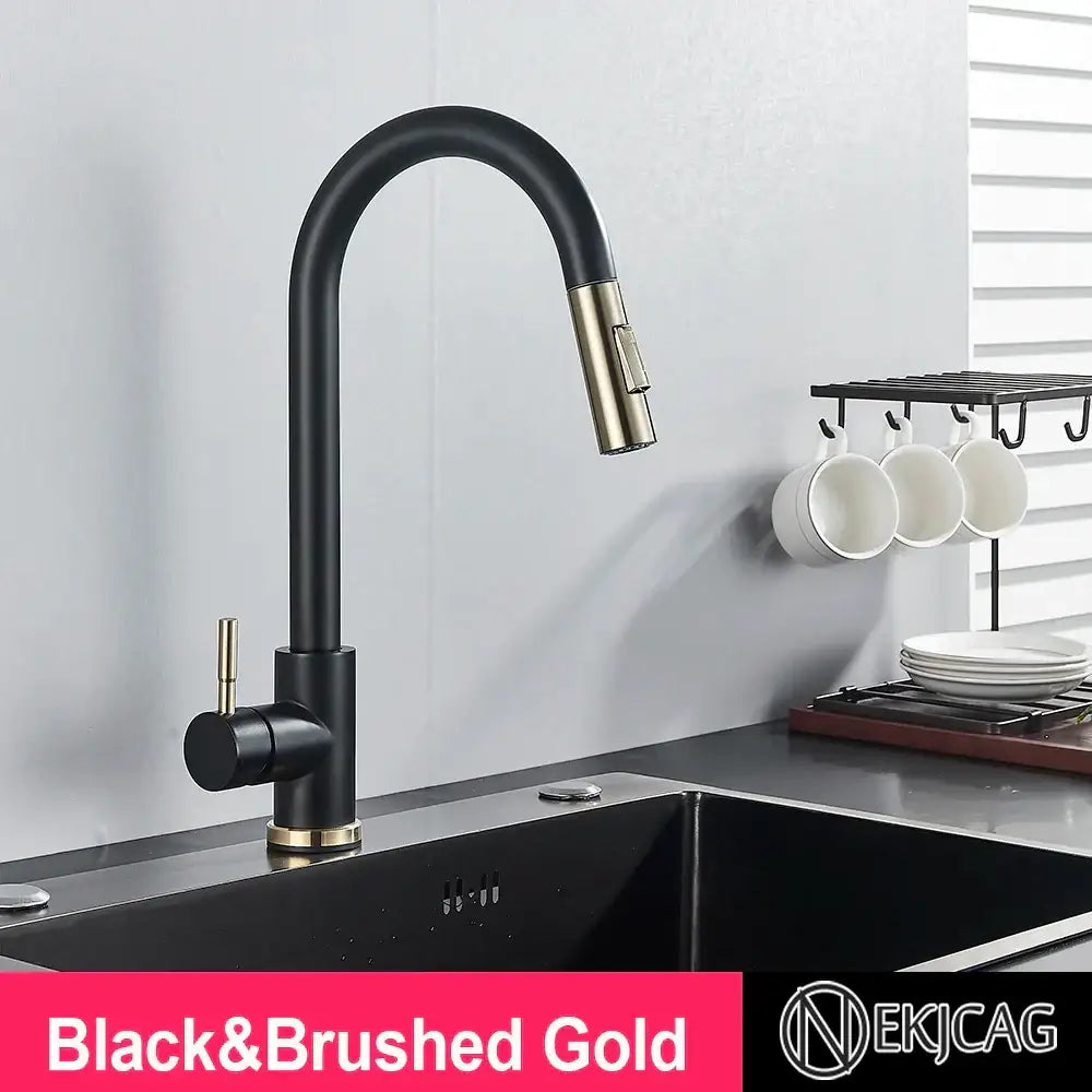 Brushed Gold High Arc Faucet