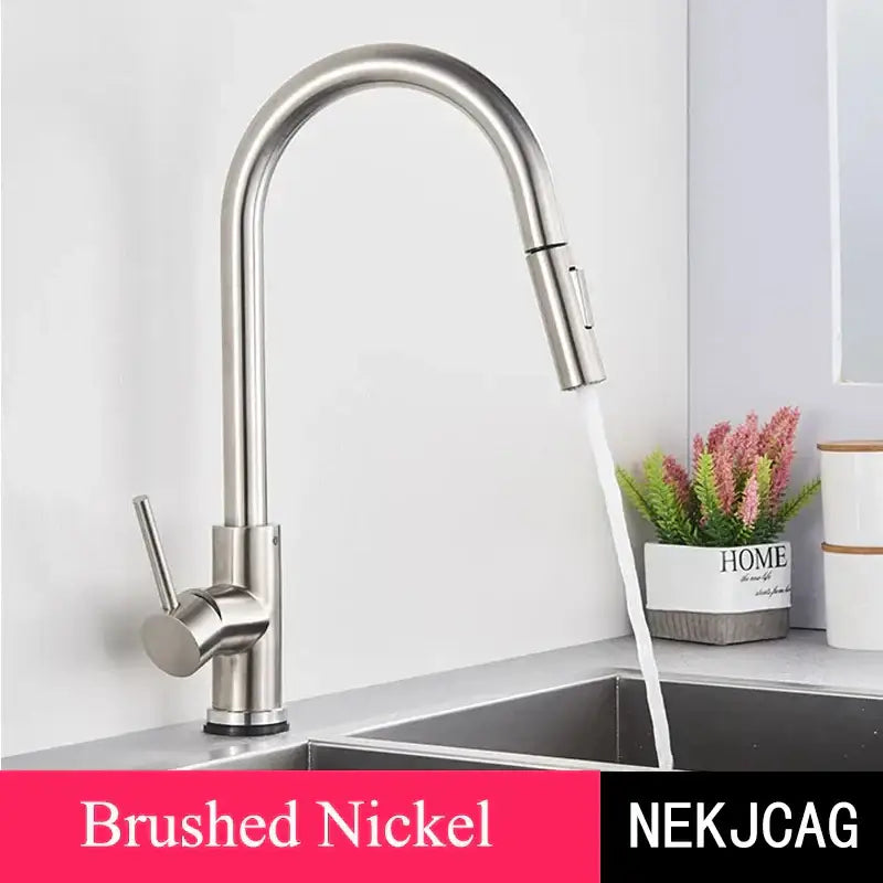 Brushed Gold High Arc Faucet