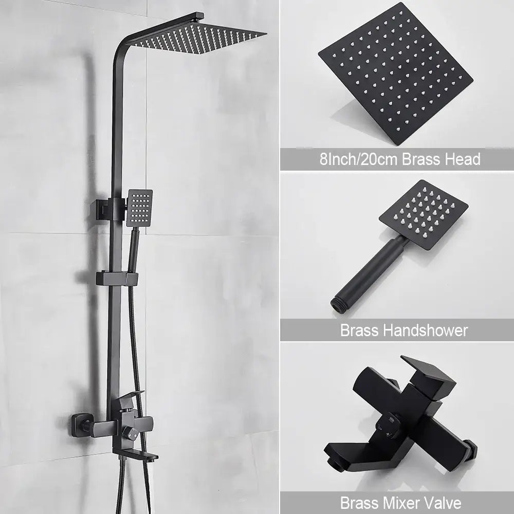 Brushed Gold Shower Mixer