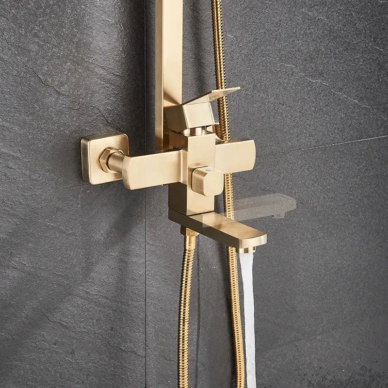 Brushed Gold Shower Mixer