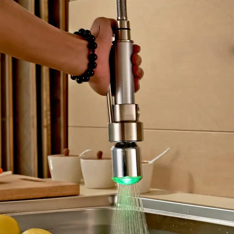 Nickel LED Kitchen Faucet