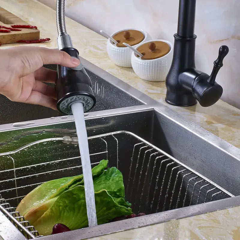 Nickel Curved Spout Faucet