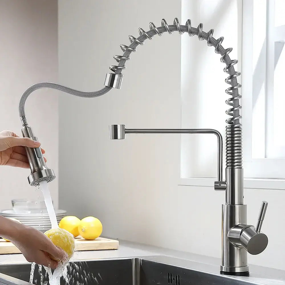 Nickel Flexible Spray Faucet