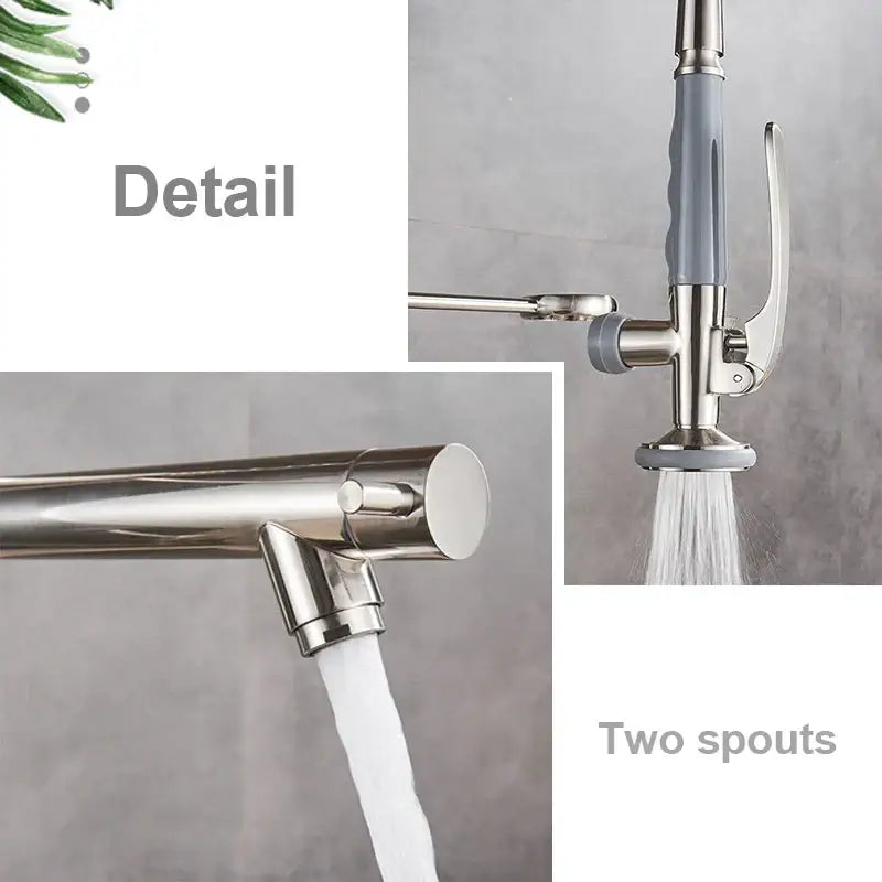 Nickel Spring Pull Faucet