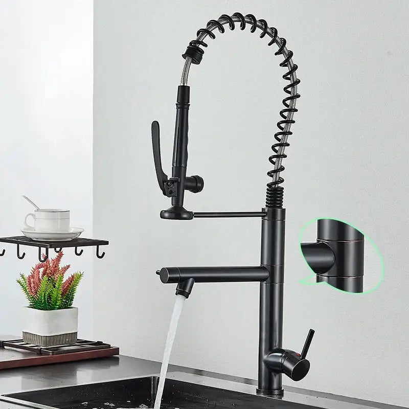 Nickel Spring Pull Faucet