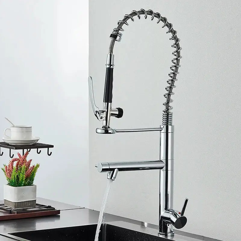 Nickel Spring Pull Faucet