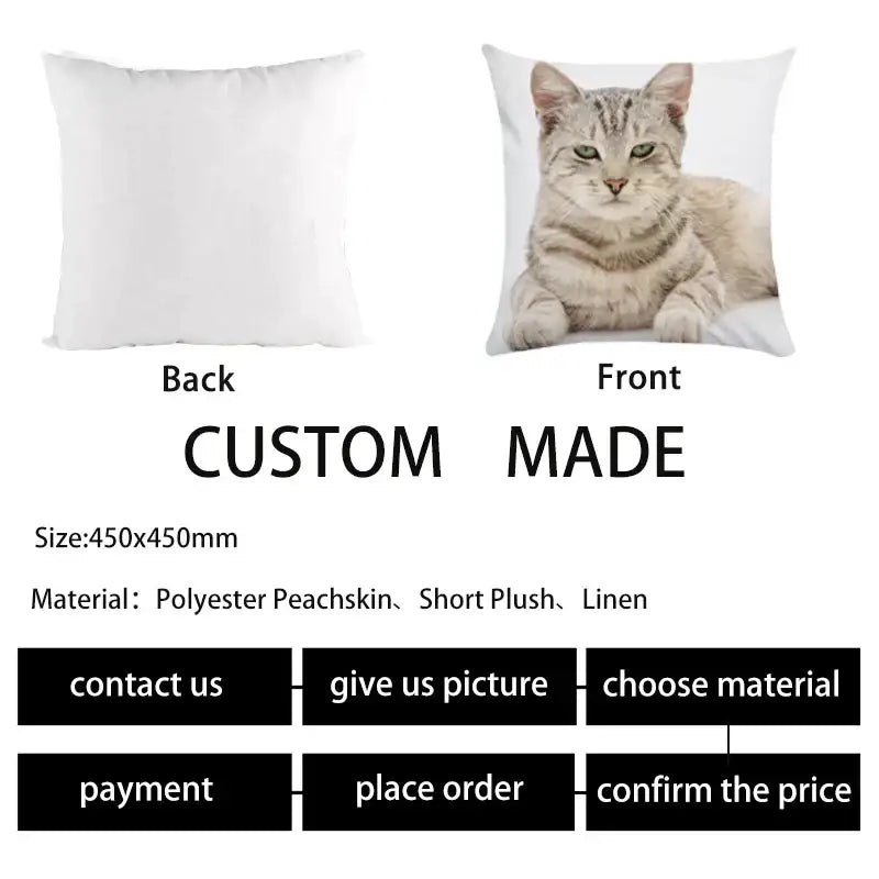 Black Cat Bubble Cushion Cover