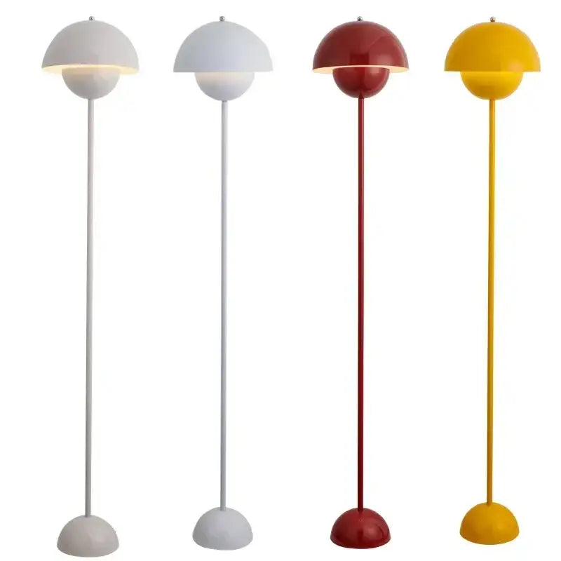 Burgundy Flower Floor Lamp