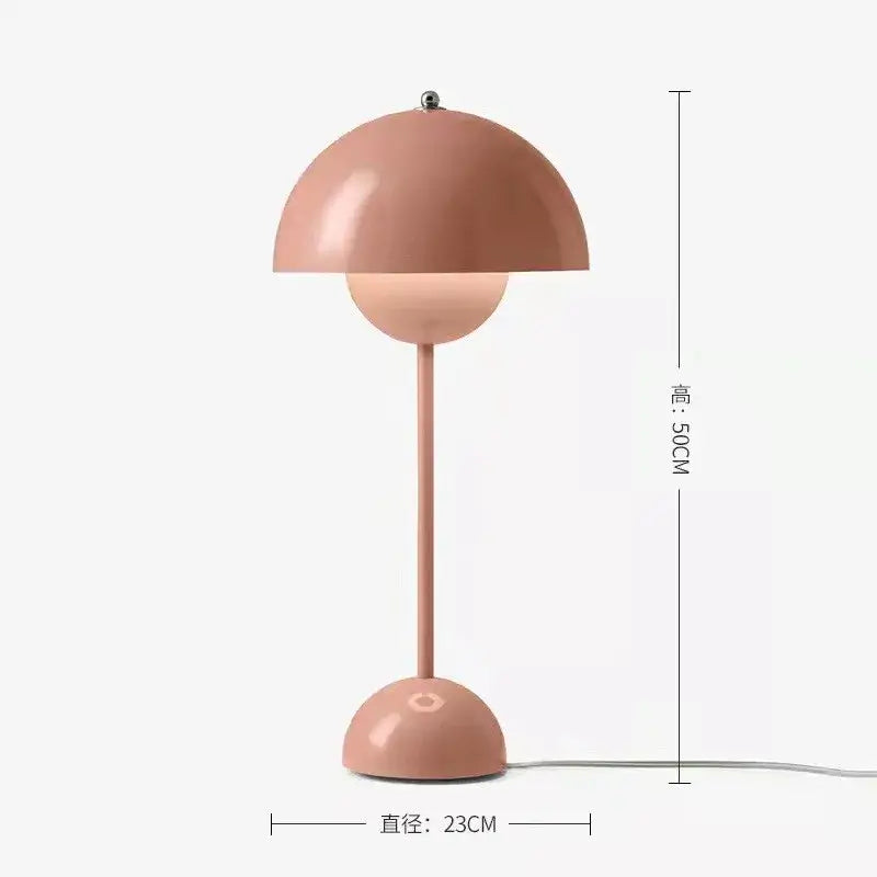 Burgundy Flower Floor Lamp