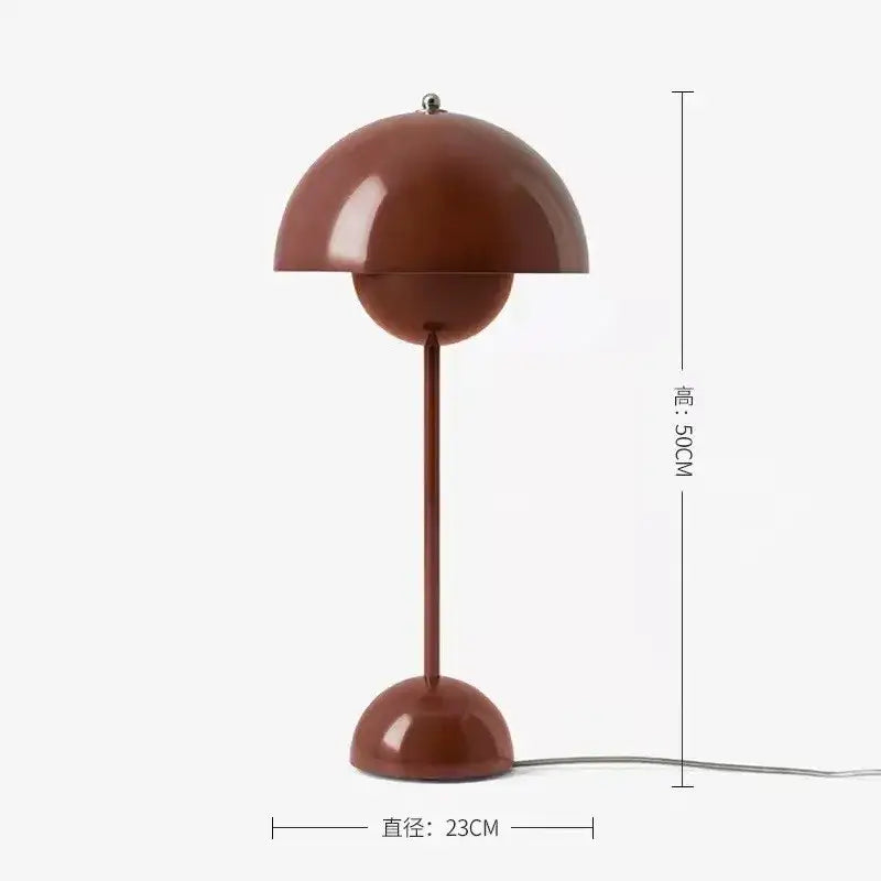 Burgundy Flower Floor Lamp