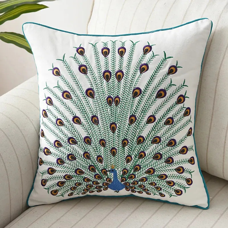 Cotton Butterfly Pillow Cover
