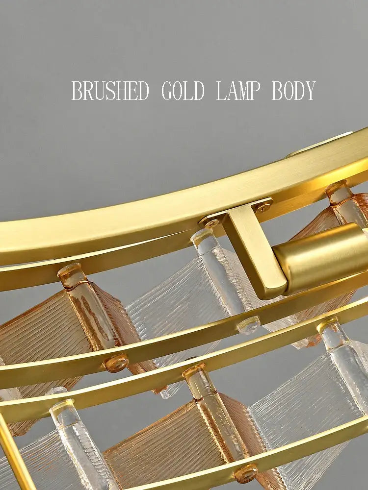Gold Butterfly Glass Chandelier