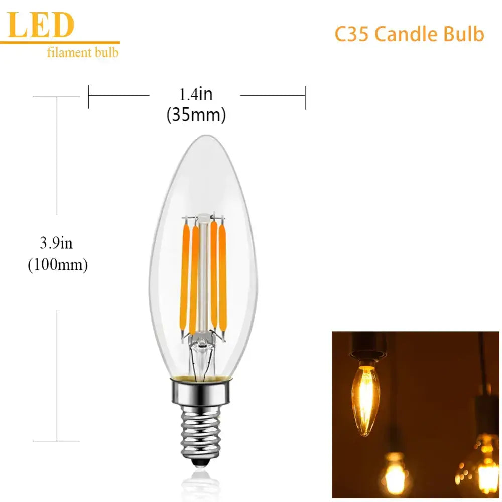 LED Dimmable Candle Bulbs