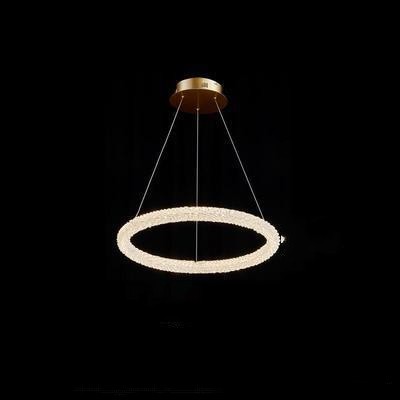 Crystal Ring Chandelier 100cm Tiered Design