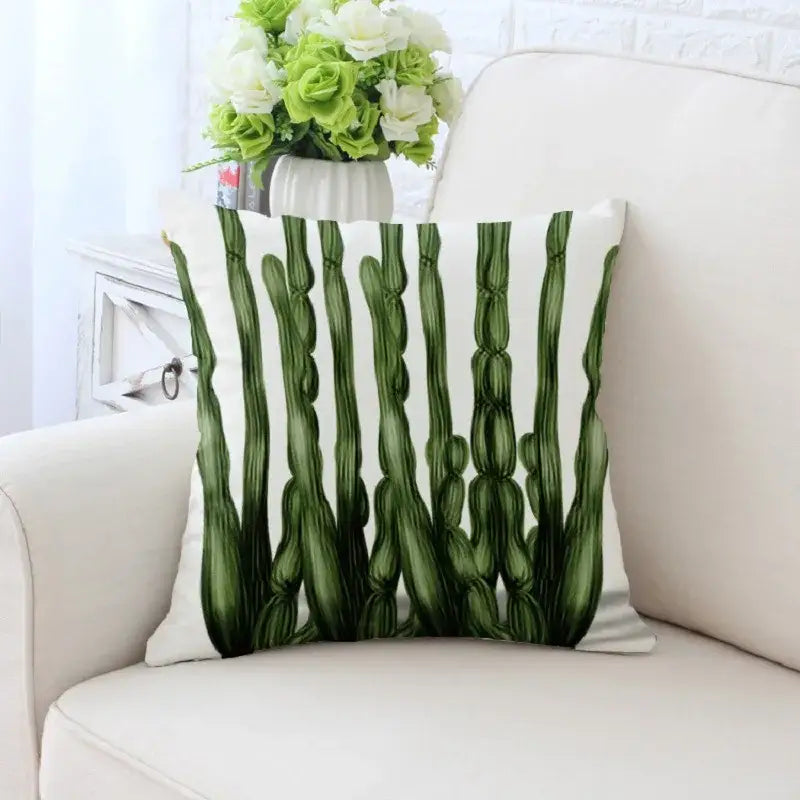 Cactus Hand-Painted Pillowcase