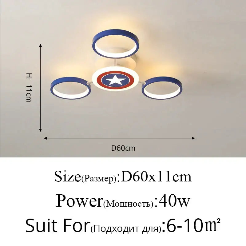 Blue LED Ceiling Light