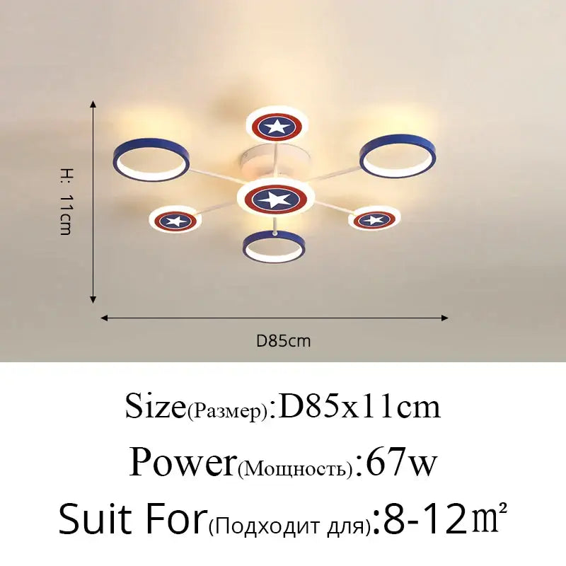 Blue LED Ceiling Light
