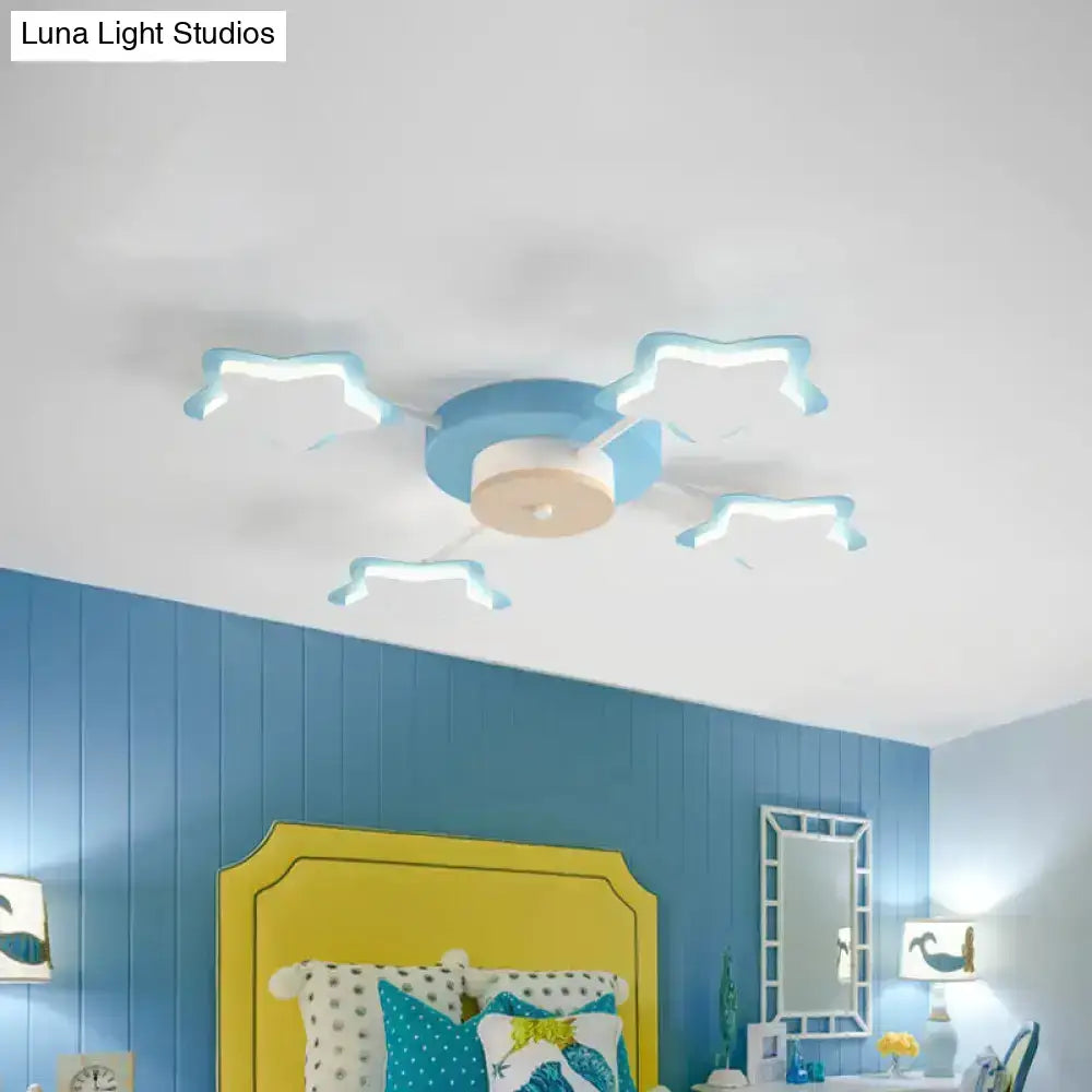 Pink Star LED Ceiling Light