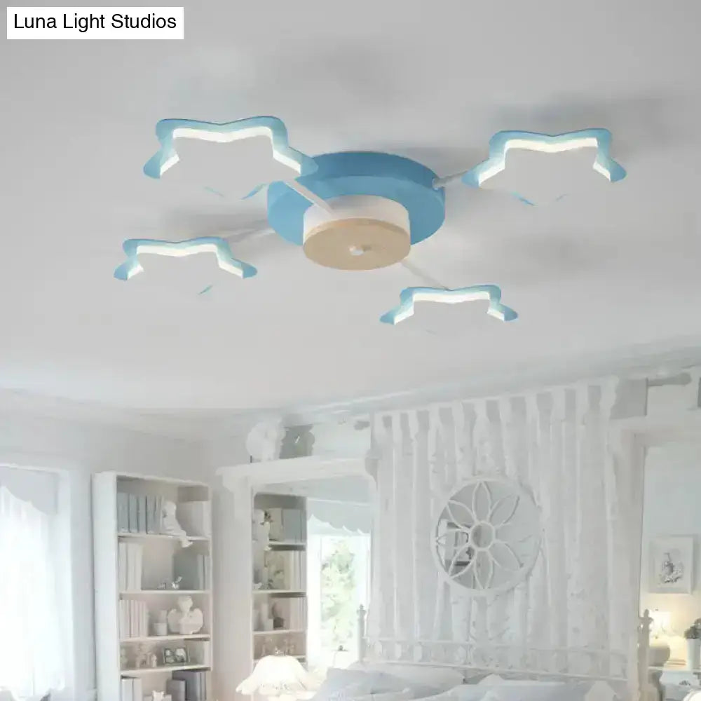 Pink Star LED Ceiling Light