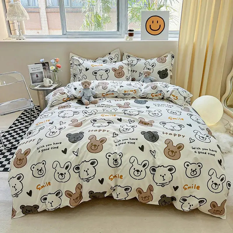 Gray Animal Print Bedding