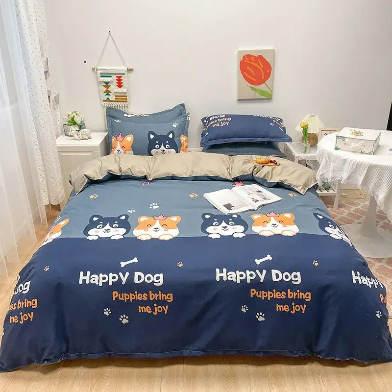Gray Animal Print Bedding