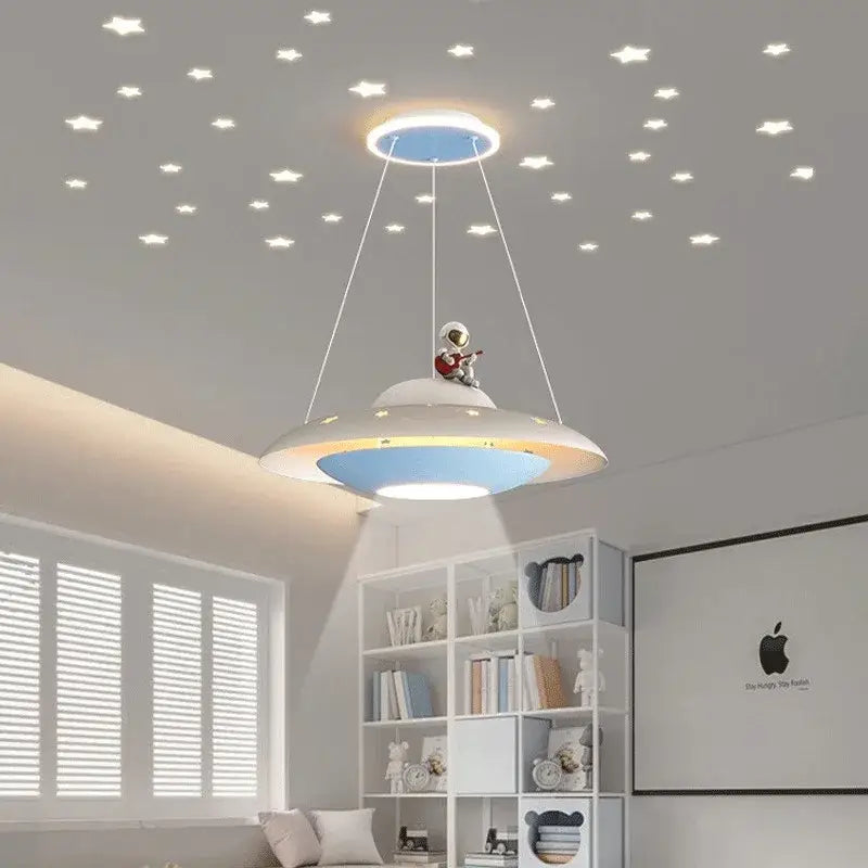 Astronaut UFO Pendant Light