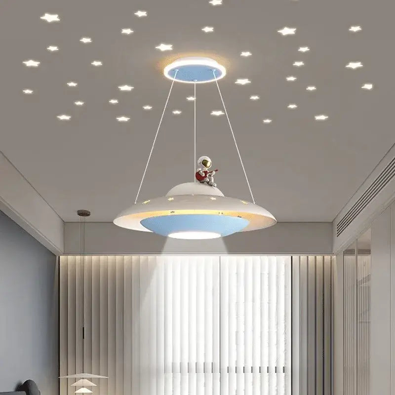 Astronaut UFO Pendant Light